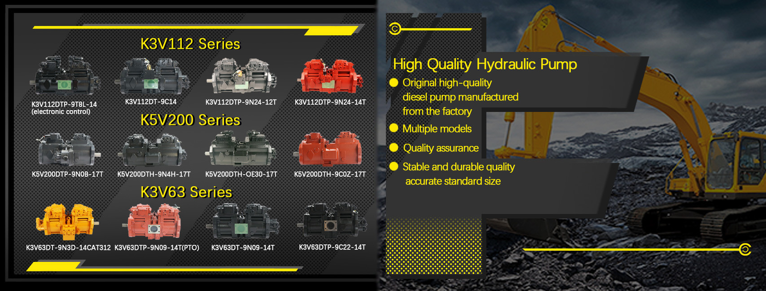 Excavator Hydraulic and Spare Parts